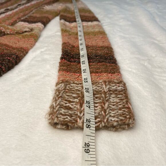Sleeping on Snow x Anthropologie Cowl Neck Pink/ Brown Cardigan Size Small - Picture 15 of 16